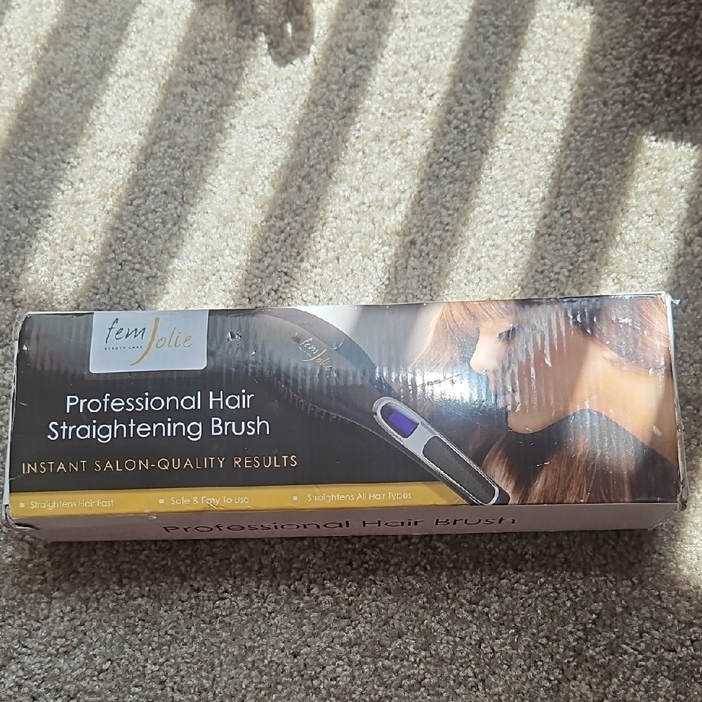 Jolie Professional Hair Straightening Brush - Black